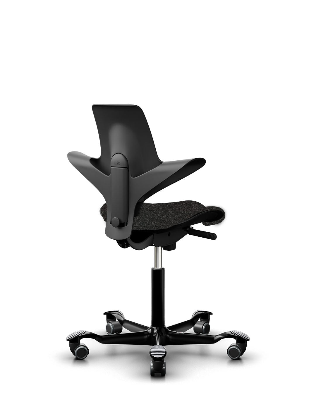 HÅG Capisco Puls 8020 Ergonomic Office Chair - Black ZERO by Kvadrat - Modern Design Collection for Home & Workspace Comfort