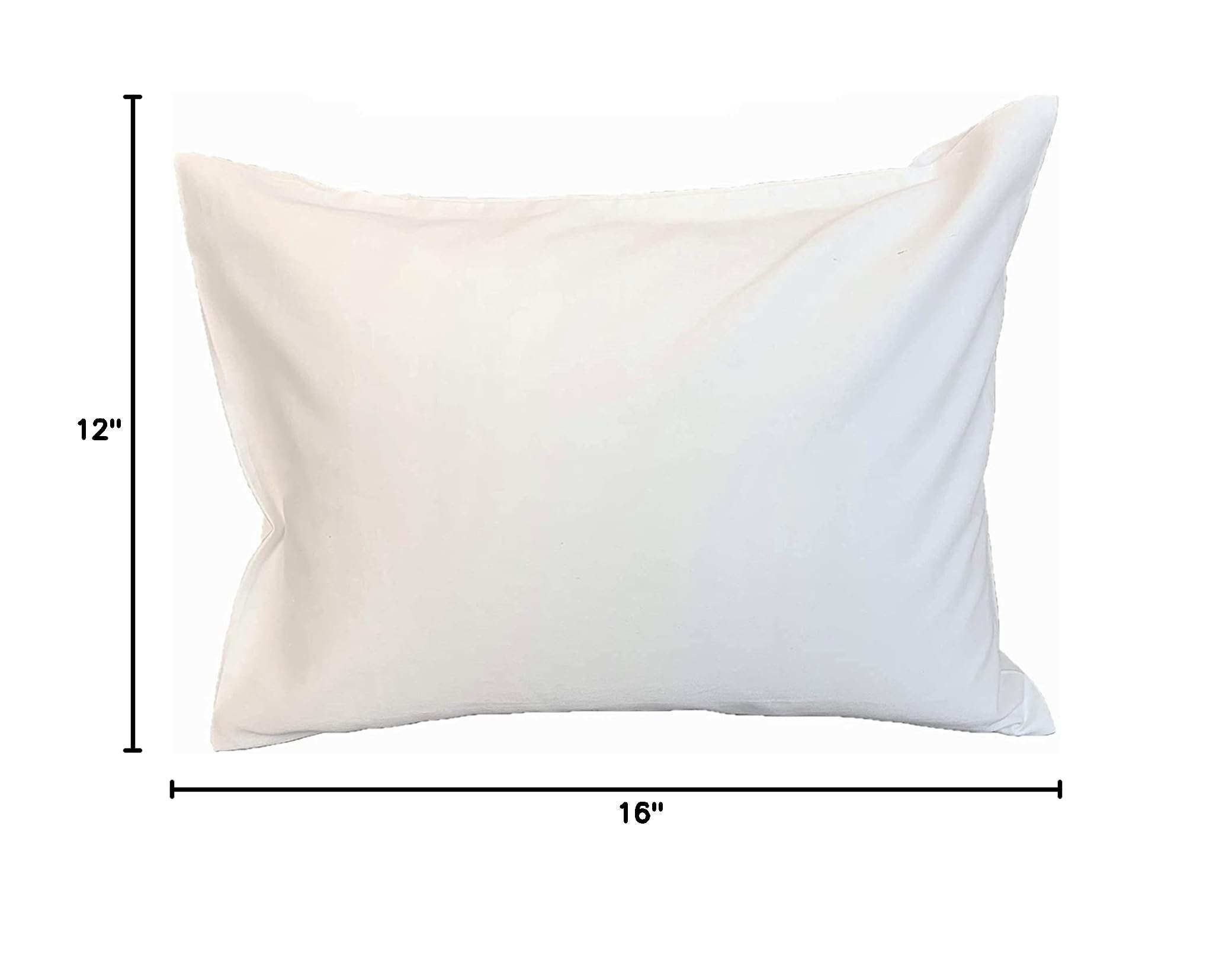 Organic Latex Travel Pillow with 100% GOTS Certified Cotton Zippered Cover - Perfect for Airplanes, Camping & Office Naps