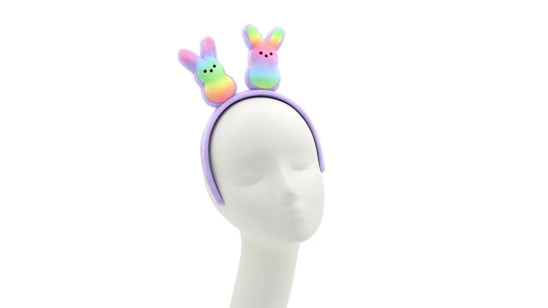 Easter Bunny Plush Headband - Soft & Cute Peeps Hair Accessory for Women & Girls - Perfect for Easter Basket Stuffers, Costume Parties & Spring Festivals