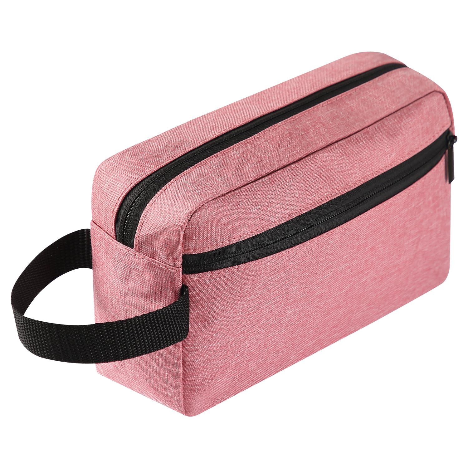 Hanging Travel Toiletry Bag for Women & Men - Waterproof Cosmetic Organizer with Multiple Pockets, Perfect for Bathroom & Airplane Travel Accessories (Dusky Pink) - Ideal Gift for Vacation, Business Trips & Camping