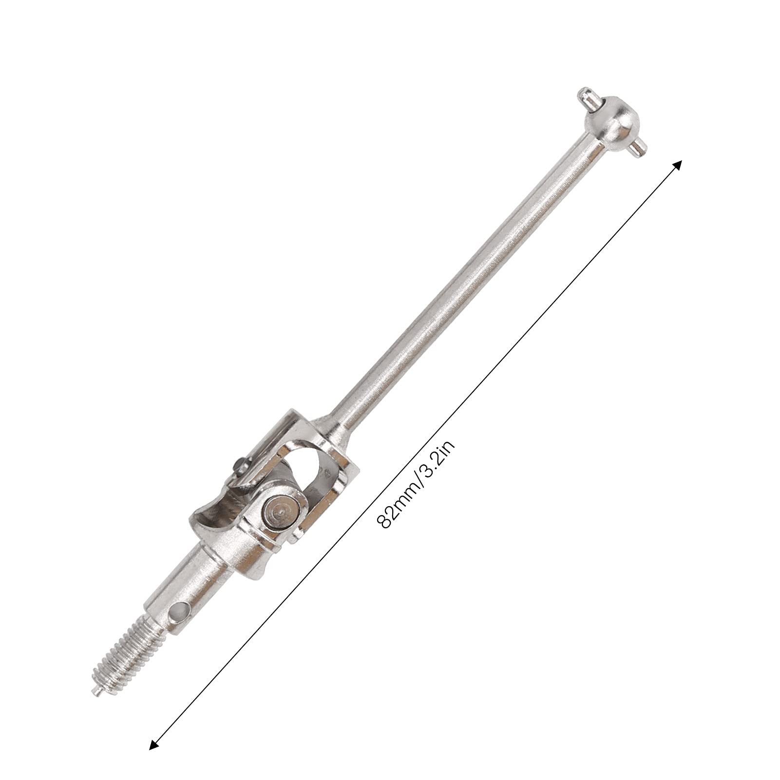 High-Quality CVD Drive Shaft - 4Pcs Steel RC Axle for 1/10 Scale RC Cars - Compatible with HSP 94123/94108/94102 Models (Silver) - Perfect for Off-Road Racing, Drifting & RC Car Upgrades