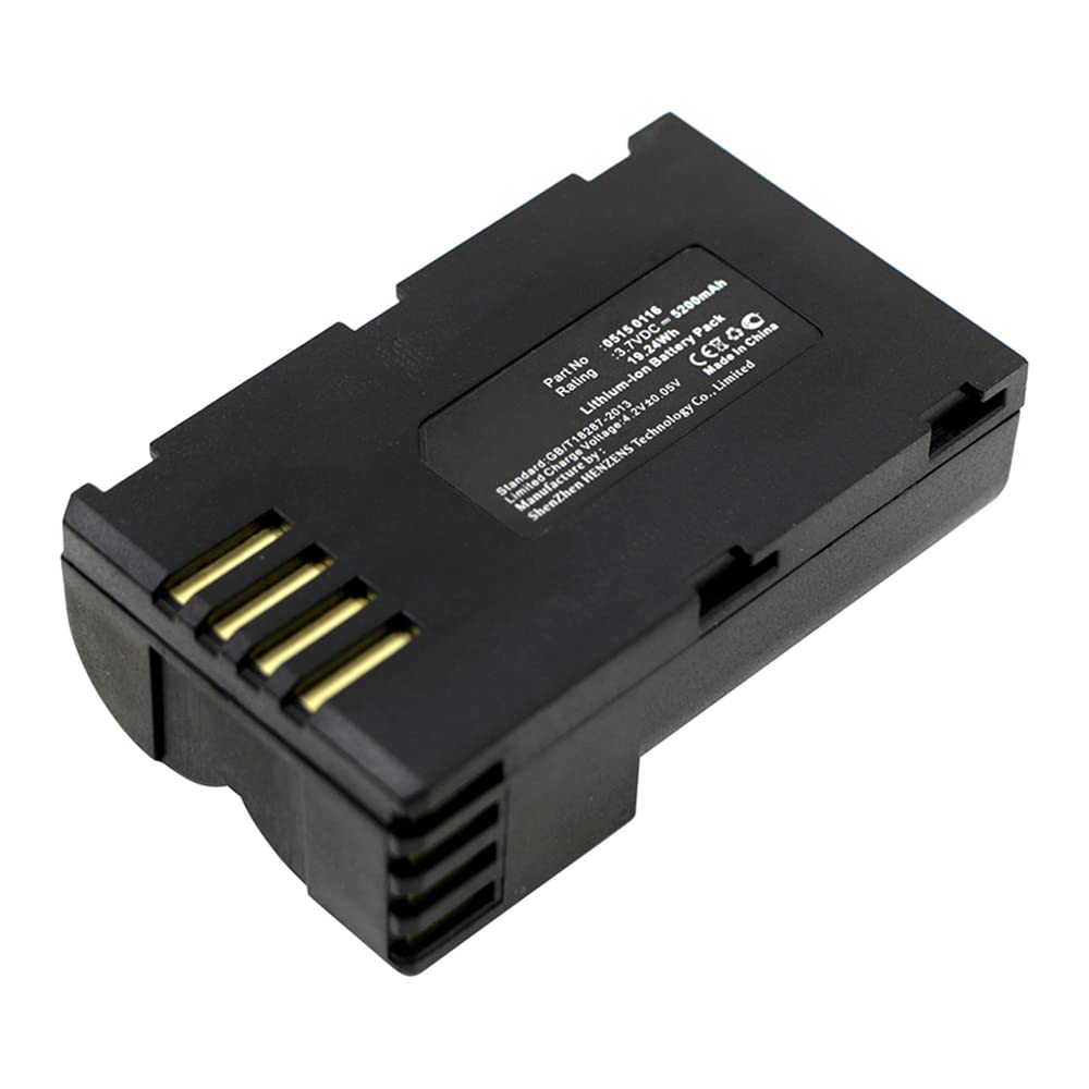 Synergy Testo 0515 0116 Battery - 5200mAh Li-ion for Digital Equipment