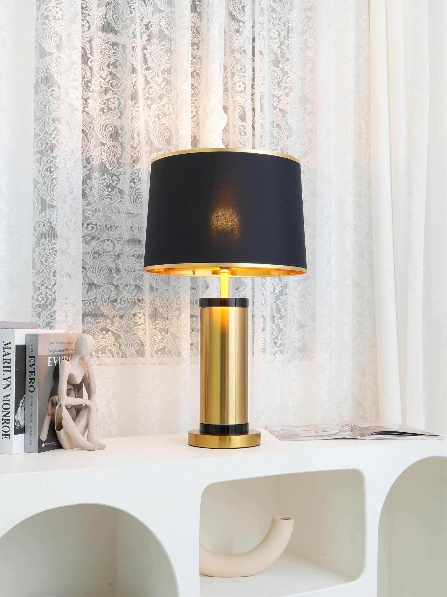 Jaspar Table Lamp - Modern LED Desk Light with Adjustable Brightness for Home Office, Bedroom & Study Room