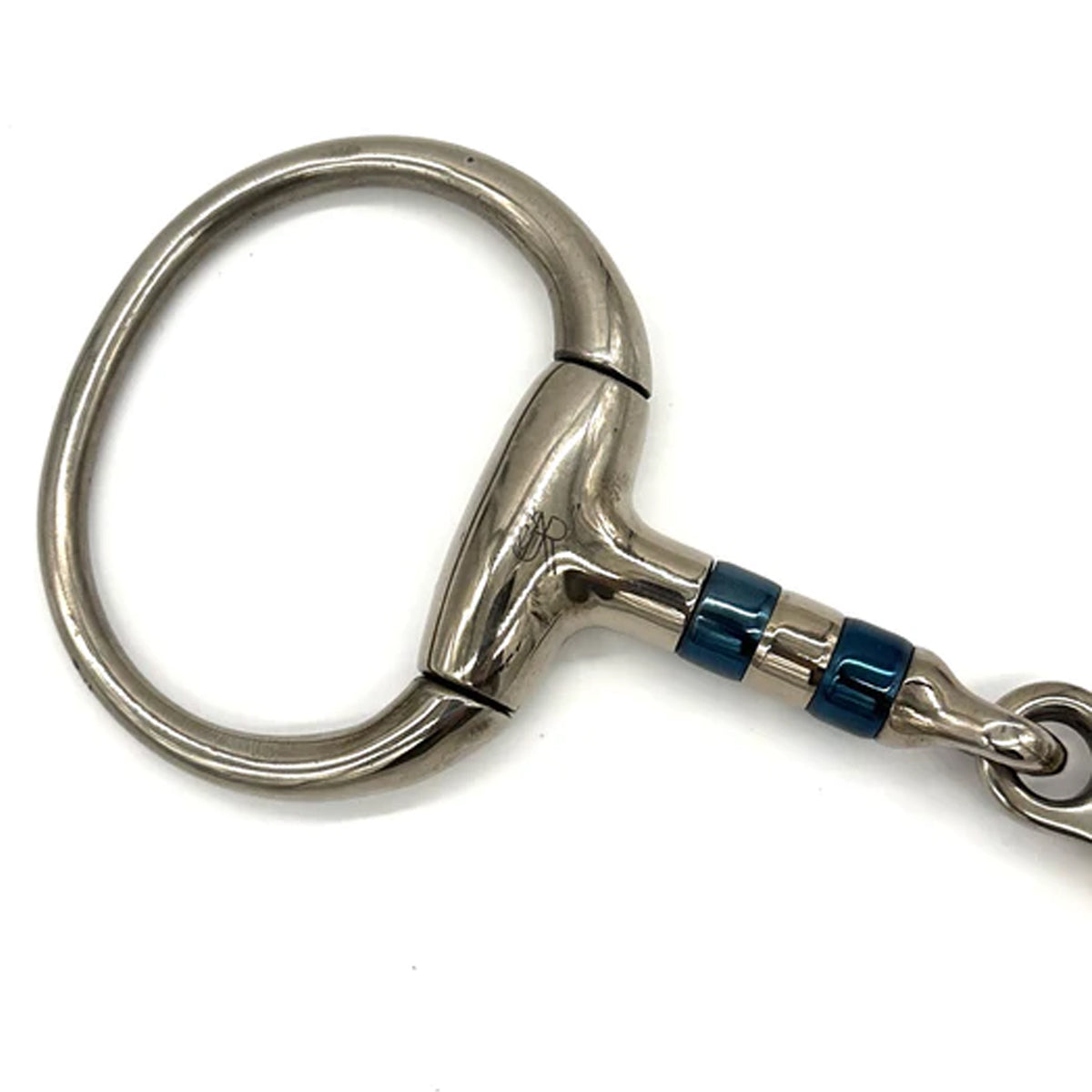 AJR BLU Roller French Link Eggbutt Bit - Comfortable Horse Bit for Dressage & Jumping - Perfect for Training & Show Riding
