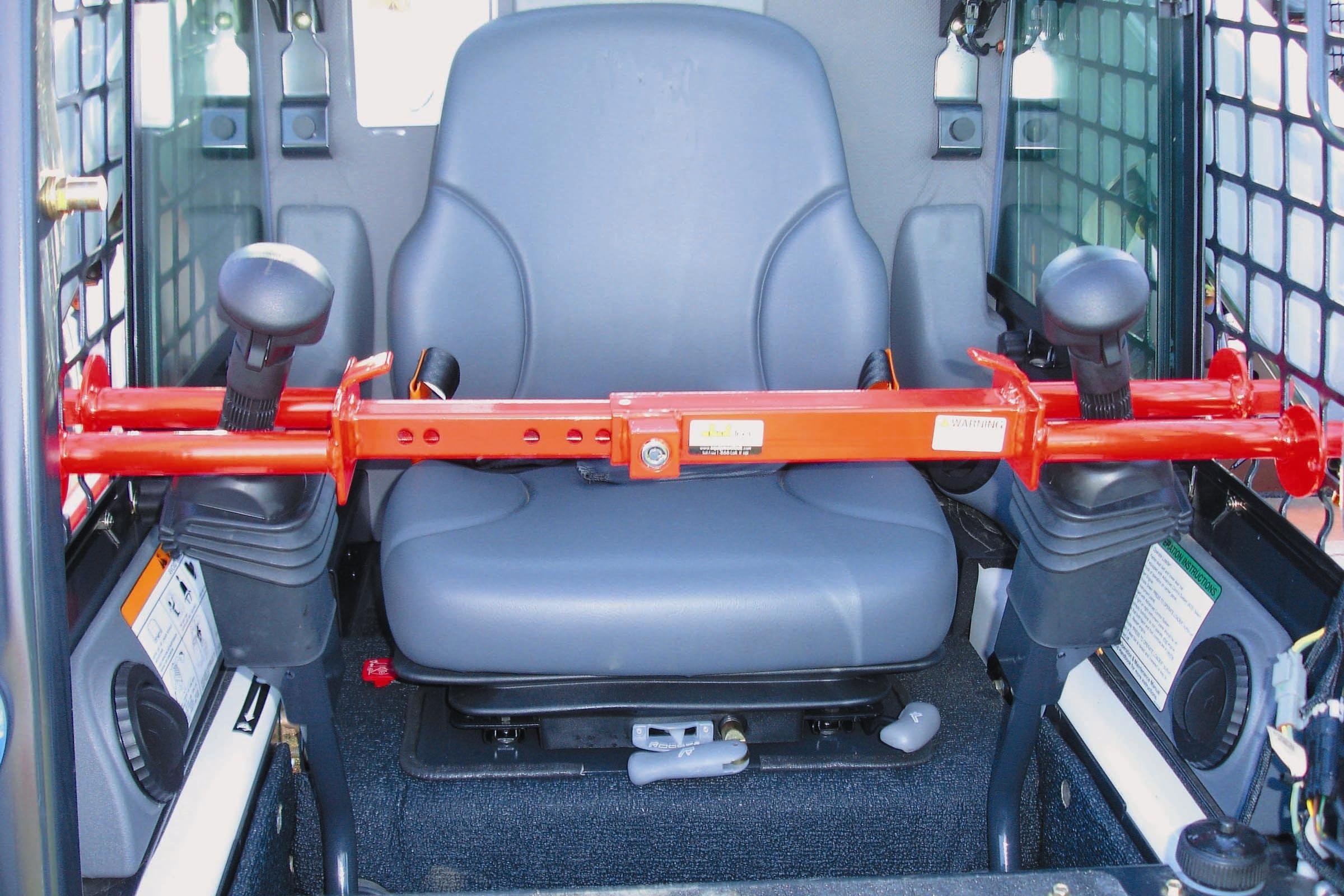 SSL Equipment Lock - Heavy Duty Powder Coated Steel Skid Steer Lock | Anti-Theft Drive Control Security Device | Skid Steer Cab Accessories | Perfect for Construction Sites & Farm Equipment Protection