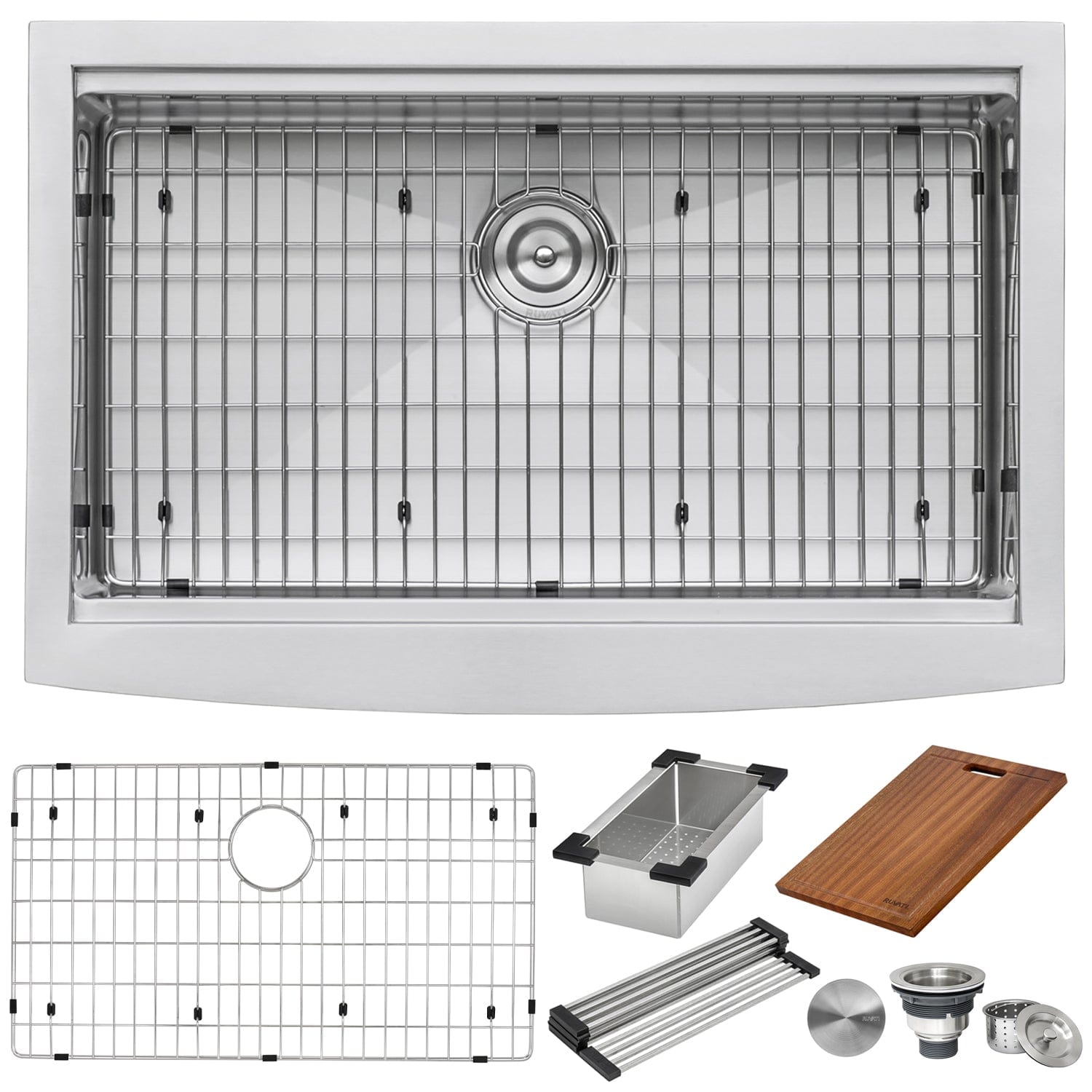 Ruvati Verona 30-inch Stainless Steel Kitchen Sink Workstation RVH9100 - Perfect for Modern Kitchens, Food Prep & Dishwashing