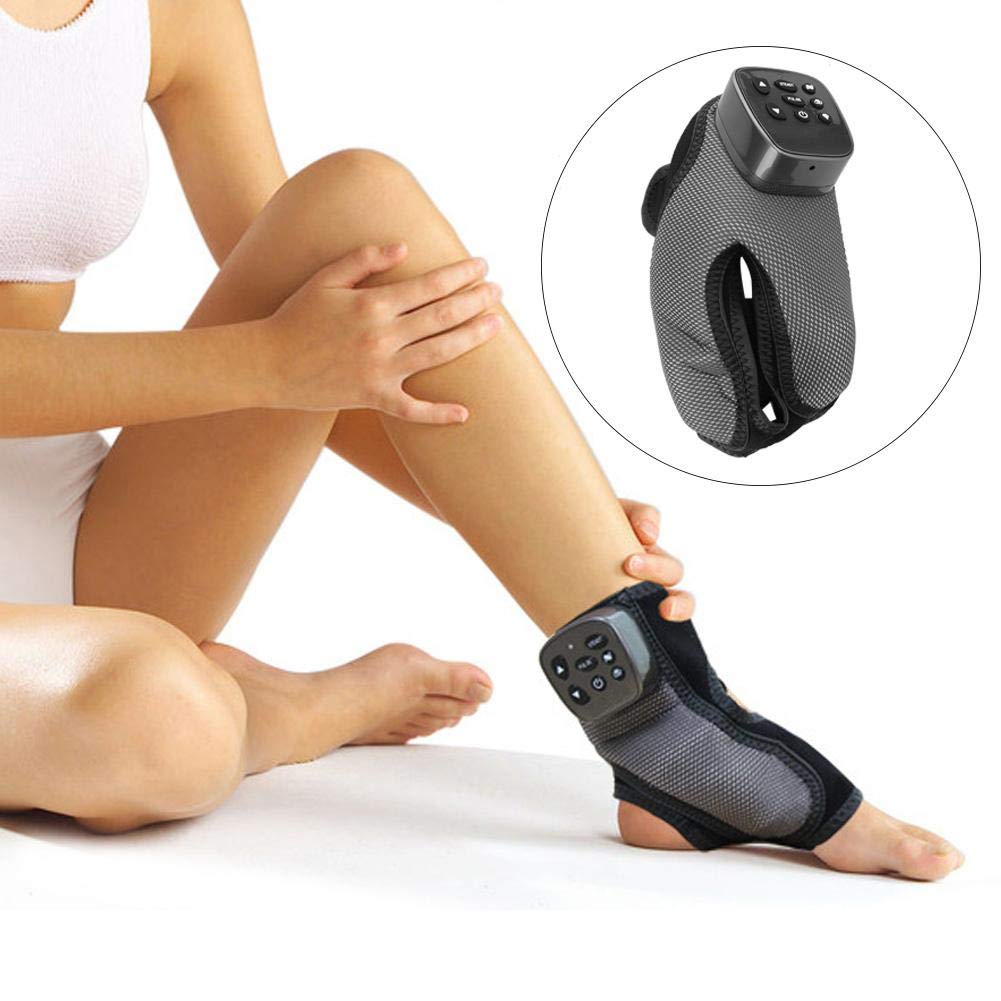 ZJchao Electric Foot and Ankle Massager with Shiatsu, Vibration & Heat - 3-Level Intensity for Pain Relief, Heel Comfort - Perfect for Home Relaxation, Office Stress Relief & Post-Workout Recovery