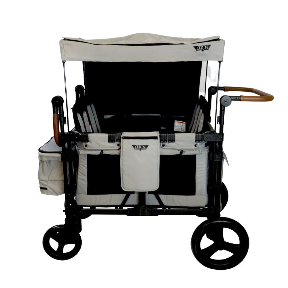Keenz XC+2.0 Stroller Wagon for 4 Passengers - All-Terrain Baby & Kids Wagon with Canopy - Perfect for Beach, Park, and Family Outings