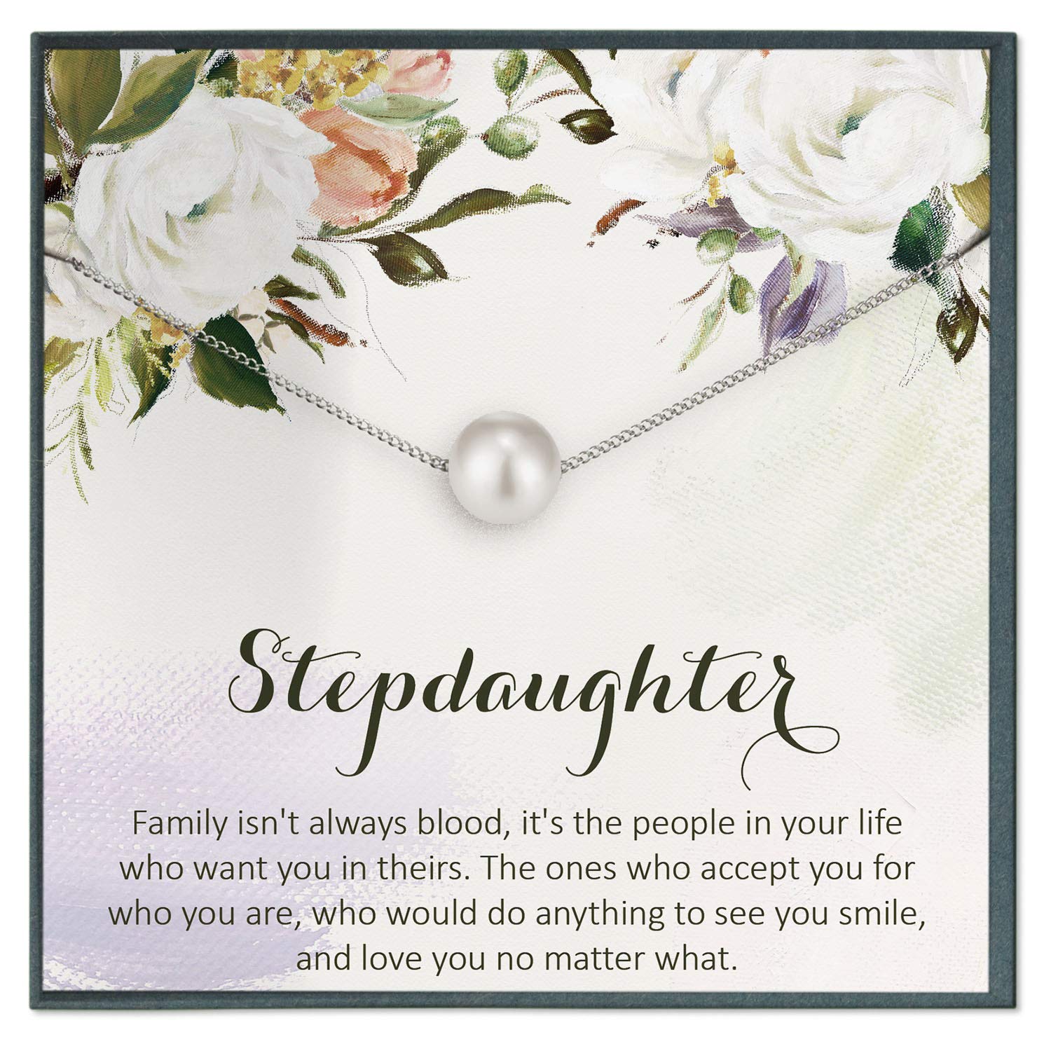 Stepdaughter Gift Necklace - Thoughtful Jewelry for Blended Families | Bonus Daughter Keepsake | Perfect for Weddings, Birthdays & Special Occasions