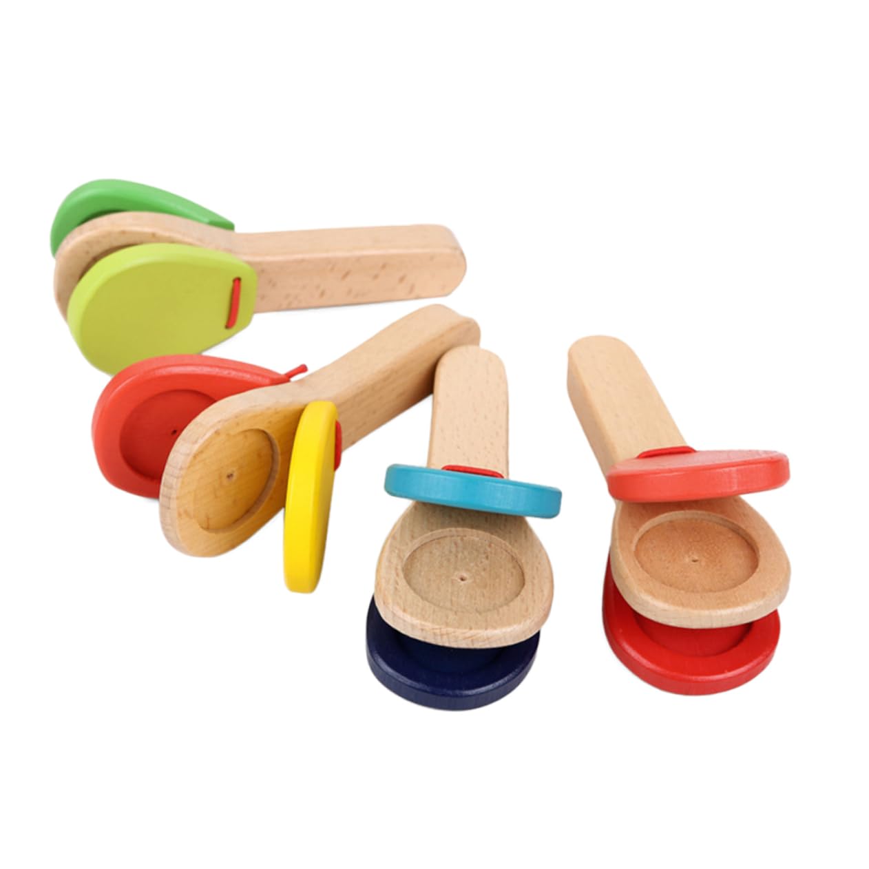 GOOHOCHY Wooden Toddler Musical Instruments Set - Castanets, Puzzle & Playset for Kids - Educational Wooden Toys for Infants & Toddlers - Perfect for Early Learning, Sensory Play & Music Development