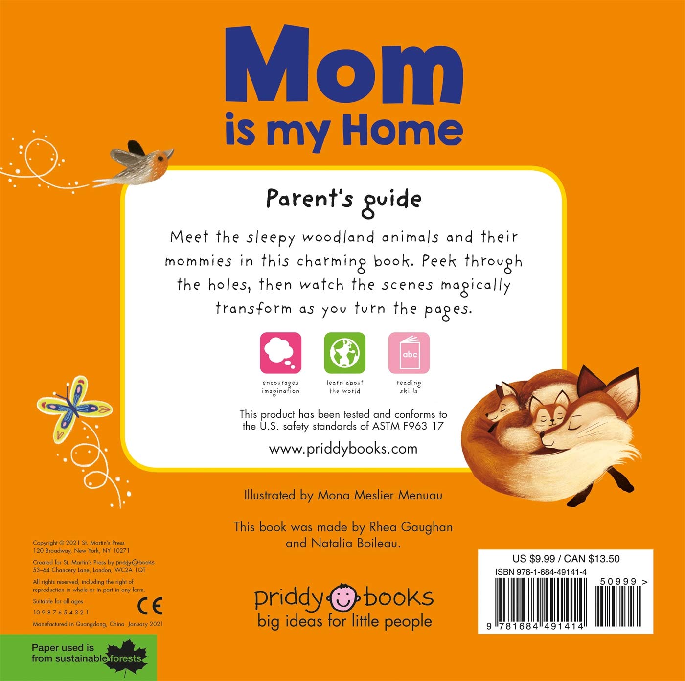 Sliding Picture Frame - Mom is My Home | Heartwarming Gift for Mother's Day, Birthday, or Home Decor | Perfect for Bedroom, Living Room, or Office Display