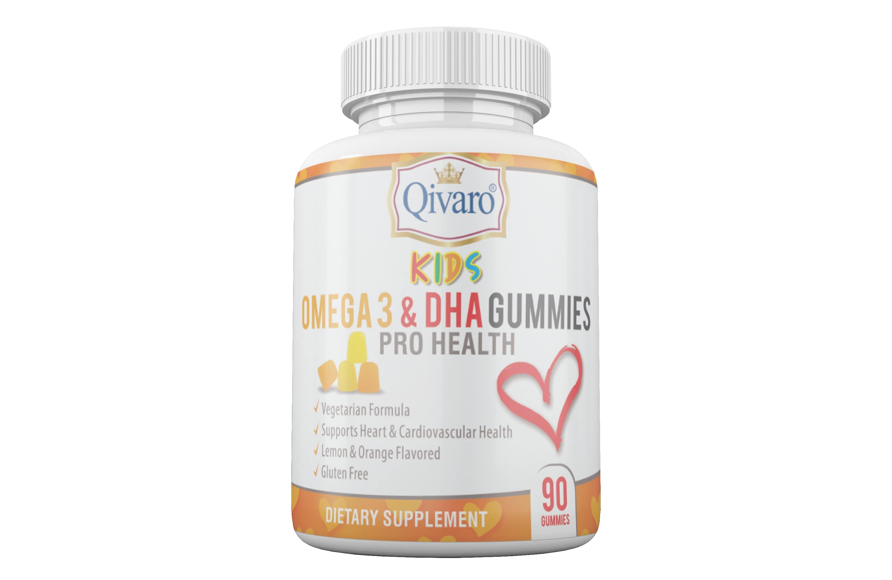 QKG02 Kids Omega 3 & DHA Gummies - Delicious & Nutritious Supplement for Brain Development & Immune Support - Perfect for Picky Eaters & Growing Children