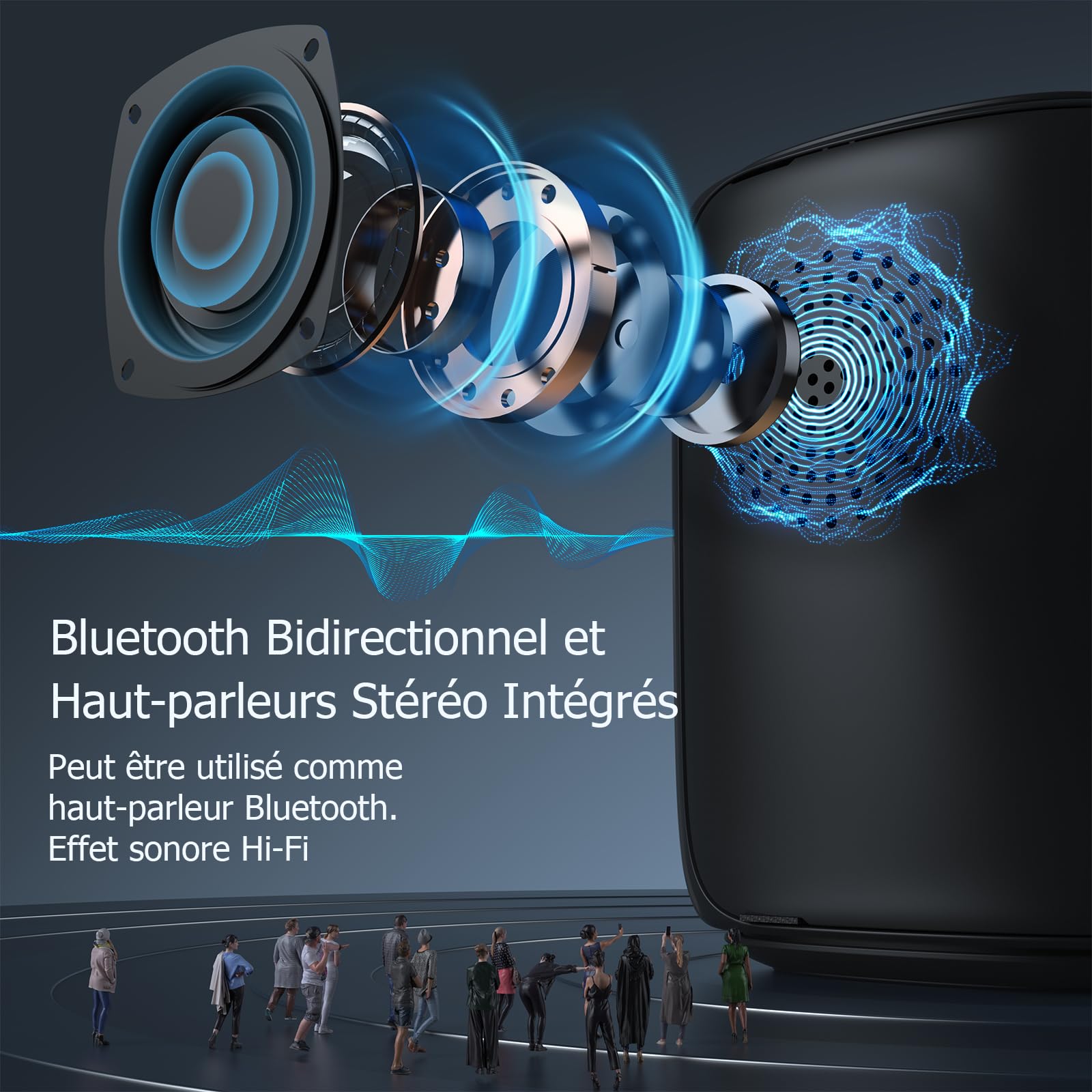 Lisowod 1080P Full HD Video Projector - 20000 Lumens, 50° Auto Keystone, WiFi & Bluetooth, Portable Projector for Home Theater, Gaming (PS5), Streaming (Fire Stick), HDMI/USB Connectivity - Perfect for Movie Nights & Presentations