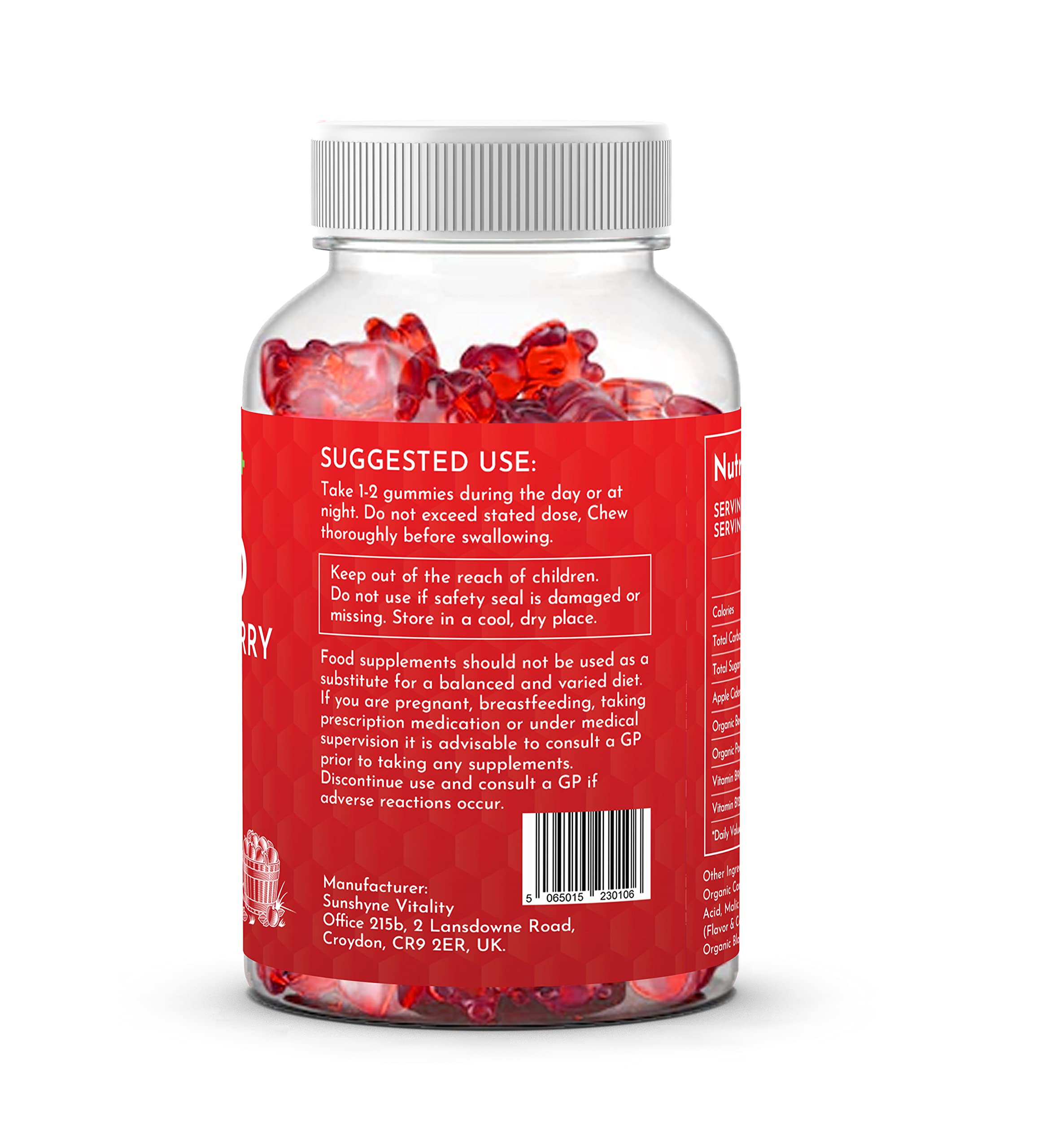 Keto Gummies for Weight Loss - Strawberry Flavor 60 Count | Low Calorie Snack with No Added Sugar | Appetite Control & Energy Booster | Vegan, Gluten Free Supplement | Perfect for On-the-Go Healthy Lifestyle & Ketogenic Diet Support