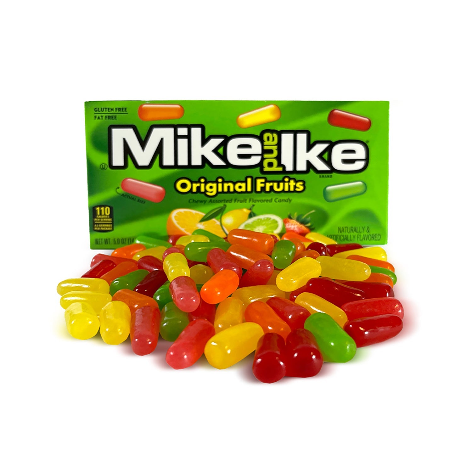 Just Born Mike & Ike Original Fruit Flavored Candy - 4.55oz Bags (Pack of 12) | Bulk Candy for Parties, Movie Nights & Office Snacks