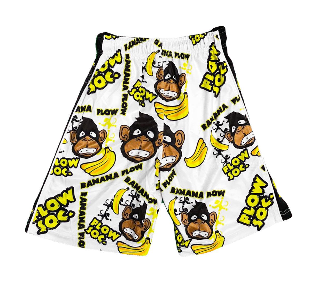 Boys Banana Flow Attack Shorts - Quick-Dry Athletic Shorts for Boys - Perfect for Running, Basketball & Outdoor Sports