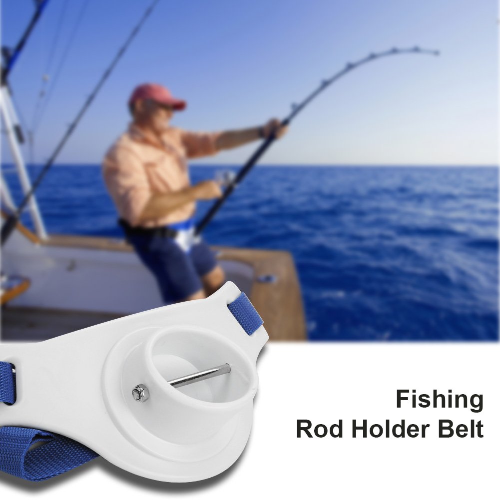 **Adjustable Fishing Rod Holder Belt with Gimbal Pad - Professional Waist Belt for Offshore, Boat & Tackle Fishing - Comfortable & Secure Rod Pole Holder for Anglers** *(Perfect for Deep Sea Fishing, Surf Casting & Competitive Angling)*