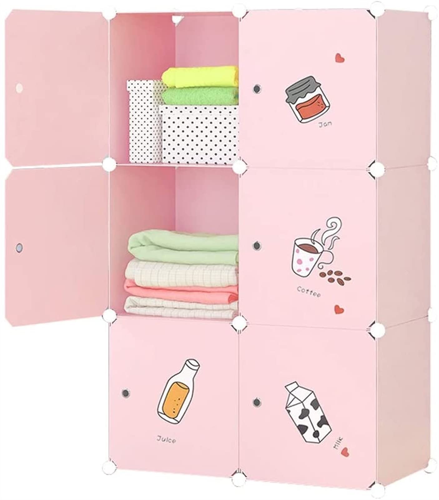 Portable Wardrobe Closet - Foldable Clothing Storage Organizer with Shelves & Dressing Table | Easy Assembly for Bedroom, Closet, Dorm & Travel Use
