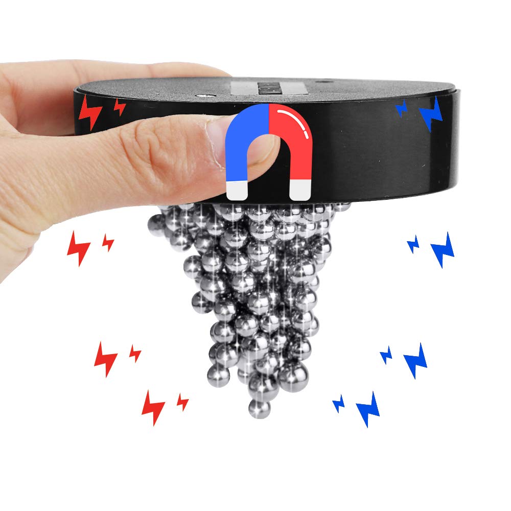 1 Box Stress Relief Magnetic Desk Sculpture Toys - Fidget Desk Decor with Magnetic Balls for Anxiety Relief, Office & Home Decor, Intelligence Development - Perfect for Office Workers, Students & ADHD Focus Aid