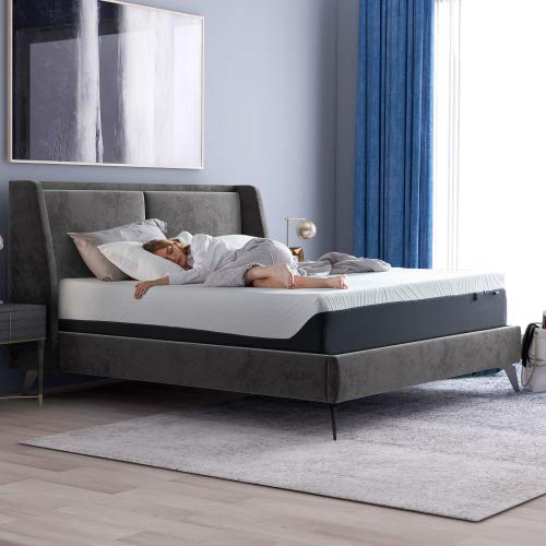 12 Inch Gel Memory Foam Mattress - Firm Support & Cooling Gel Infusion - Hypoallergenic Bamboo Charcoal Layer - Breathable Cover for Back Pain Relief - Perfect for Bedroom, Guest Room & RV Use