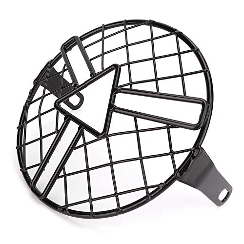Aramox Motorcycle Headlight Grille Cover - Universal Headlight Guard Protector for CG125 GN125 - Durable Headlamp Grill for Off-Road Riding & Night Protection