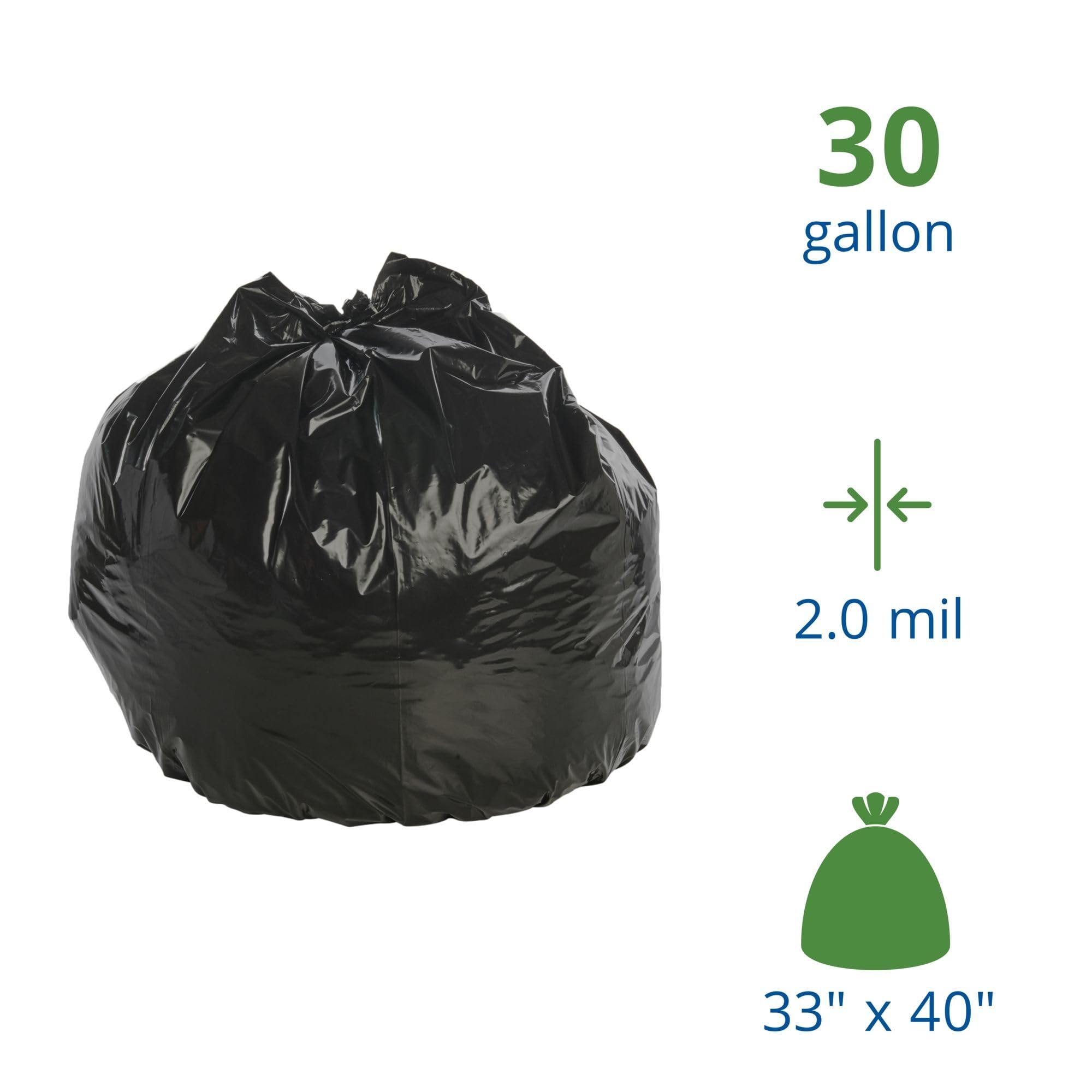 Eco-Friendly Insect Repellent Trash Bags - Odor Control & Pest Prevention (Various Sizes) for Outdoor, Camping & Home Use