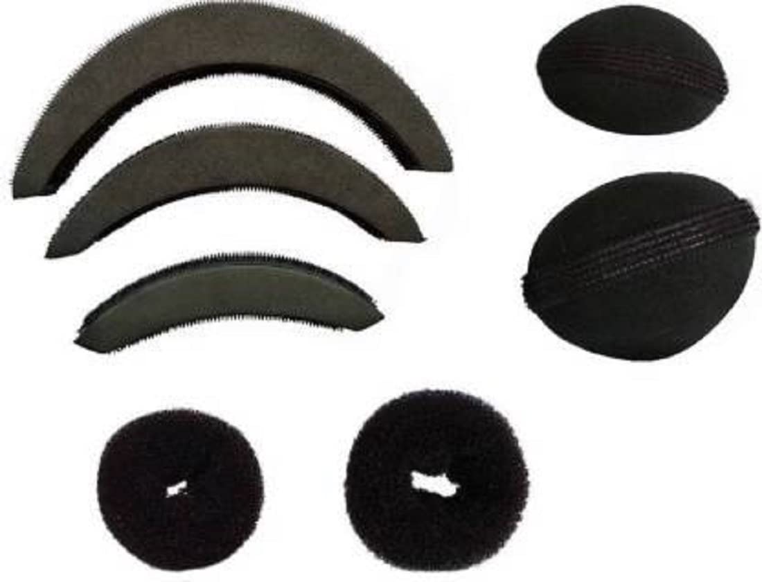 Sarpa Hair Puff Maker Set of 7 - DIY Hair Styling Tool for Ponytails, Buns & Updos - Perfect for Salon, Home & Travel Use