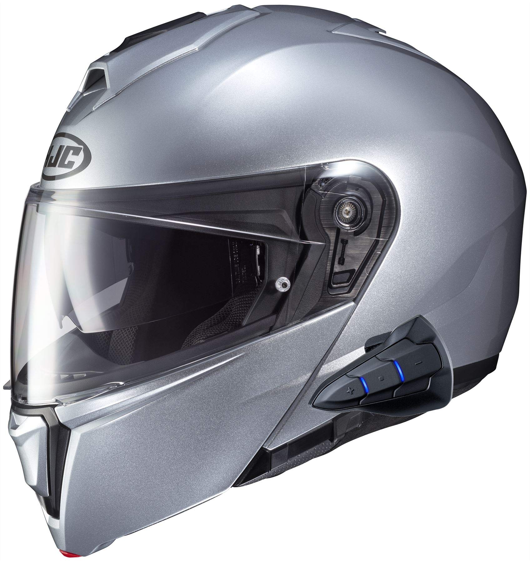 HJC i90 Modular Motorcycle Helmet with Sena 10B Bluetooth Headset - DOT Certified Full Face Helmet for Men & Women - Noise Reduction & Hands-Free Communication for Touring & Commuting