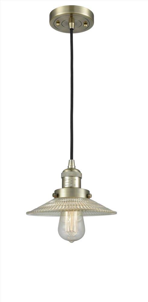 Innovations 201C-AB-G1-LED Vintage Dimmable LED Mini Pendant Light - 1 Light Antique Brass Finish - Perfect for Kitchen Island, Dining Room & Bar Lighting