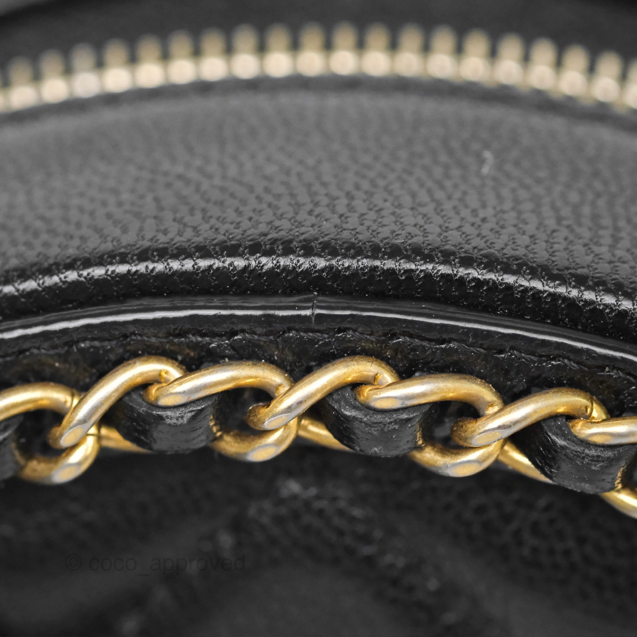 Chanel Black Lambskin Chained Round Filigree Clutch with Gold Hardware - Elegant Evening Bag for Parties, Weddings & Special Occasions