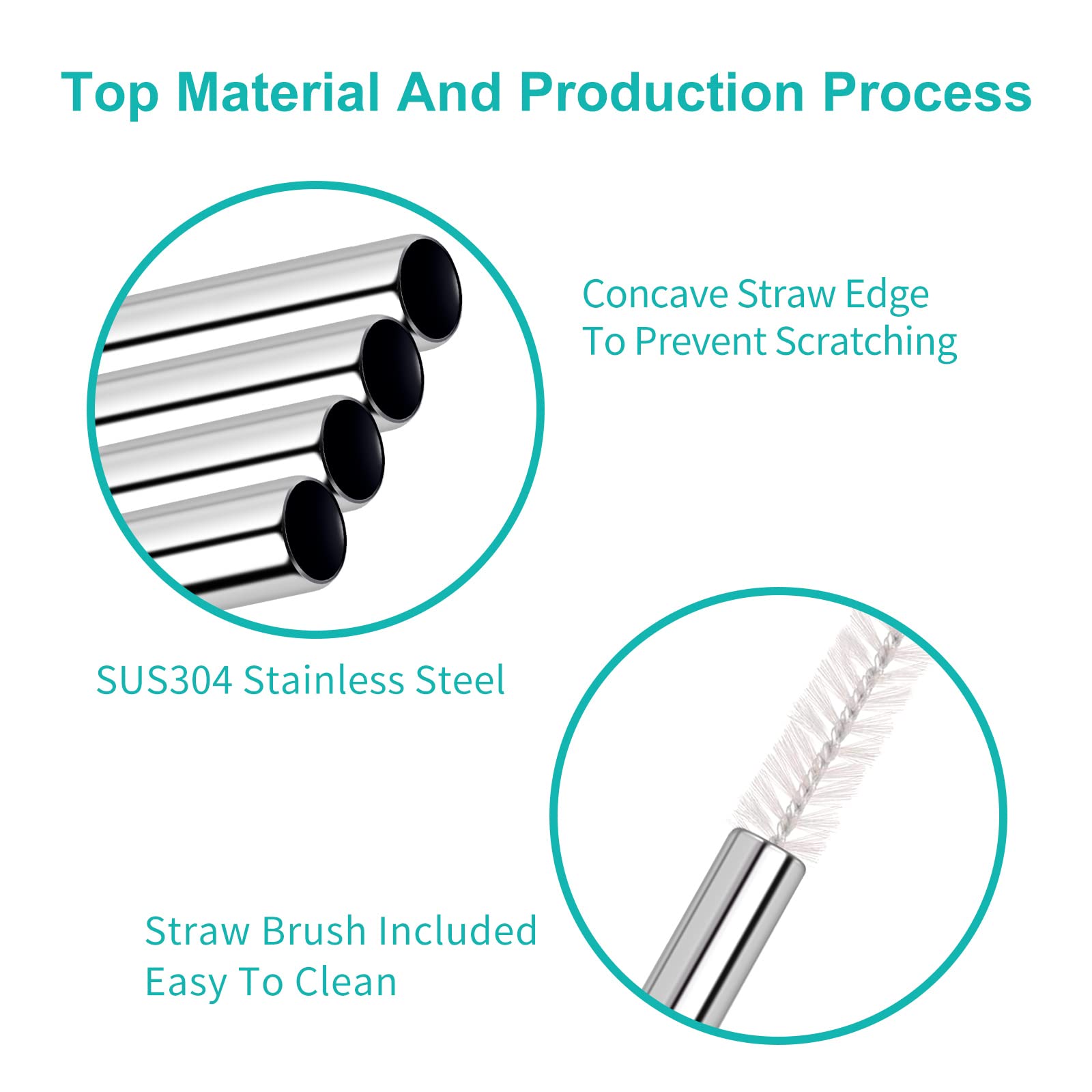 Eco-Friendly Short Metal Straws for Cocktails - 8 Pack Reusable Stainless Steel Drinking Straws for Kids & Adults | Perfect for Smoothies, Iced Coffee & Party Drinks