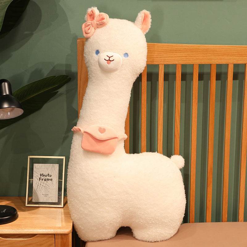 FluffyPaca: Super Soft Kawaii Alpaca Plush Stuffed Animal - Cute Hugging Pillow for Kids & Adults | Perfect for Bedroom Decor, Gift Giving and Stress Relief