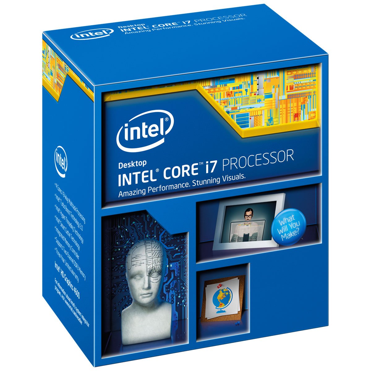 Intel BX80646I74790S Core i7-4790S 3.2GHz Quad-Core Desktop Processor - High Performance CPU for Gaming, Video Editing & Workstations