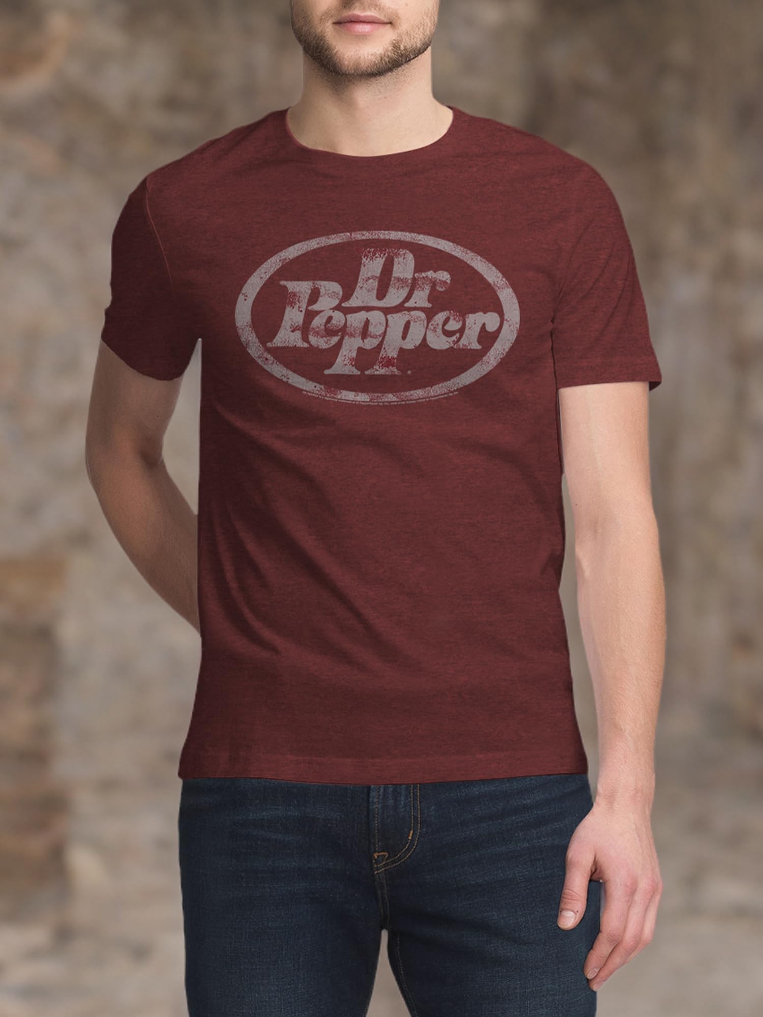 Tee Luv Men's Vintage Dr Pepper Soda Graphic T-Shirt - Soft Cotton Casual Tee for Everyday Wear & Soda Pop Enthusiasts