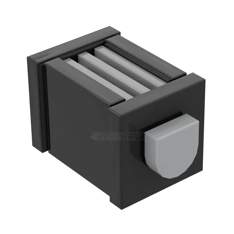 LEGO Toaster Pop Up Design Building Kit - Black MiniMOC Toy for Kids & Adults - Perfect for Creative Play, Home Decor & LEGO Collections