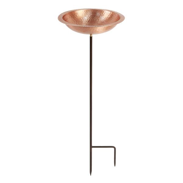 Handmade Hammered Solid Copper Birdbath Bowl - Outdoor Garden Decor for Birds - Perfect for Backyard, Patio, and Wildlife Habitat