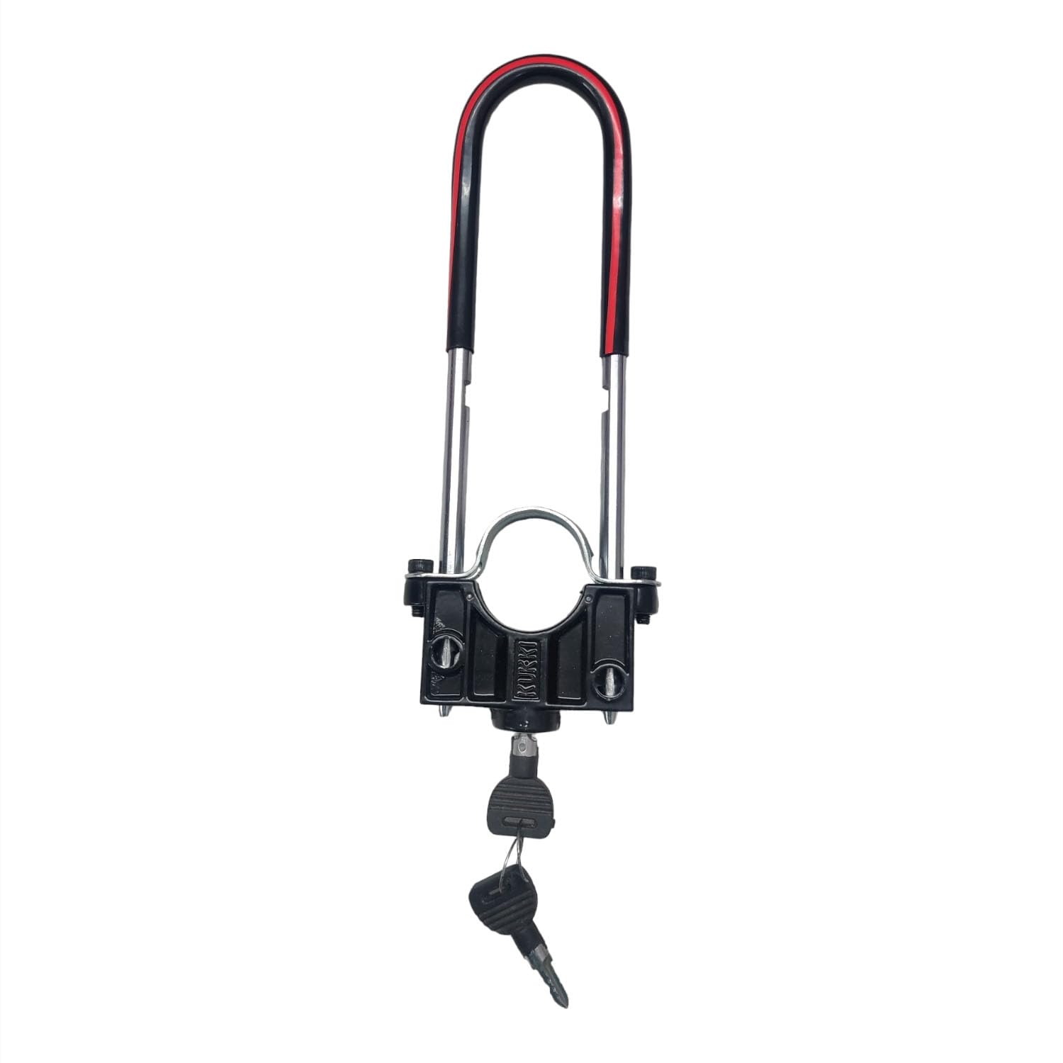 R.J.VON Bike Front Wheel Lock for Bajaj Discover 100 T Disc - Secure Anti-Theft Bicycle Lock for Motorcycle Scooter - Perfect for Urban Commuting & Parking Safety
