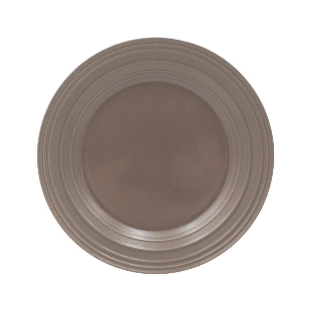 Swirl Mocha 4-Piece Dinnerware Set - Elegant Plates, Bowls, Cups & Saucers for Stylish Dining & Entertaining