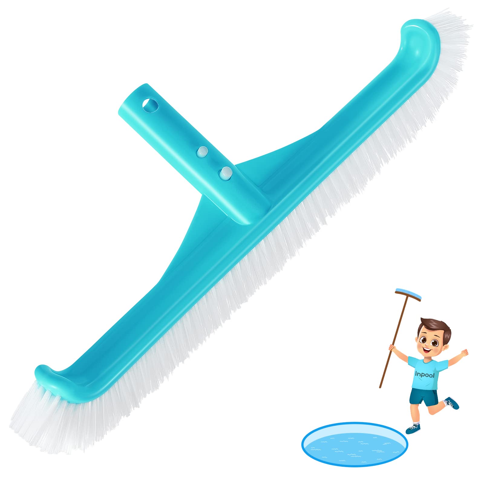 Swimming Pool Wall & Tile Brush - 17.5