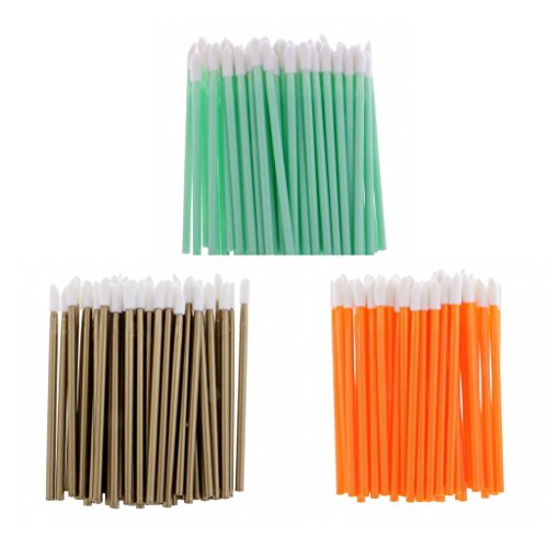 50 Pieces Disposable Lip Gloss Brushes - Travel Size Lipstick Applicator Wands with Gold Tips for Makeup Artists & On-the-Go Touch Ups (Perfect for Salons, Travel Kits & Hygienic Makeup Application)