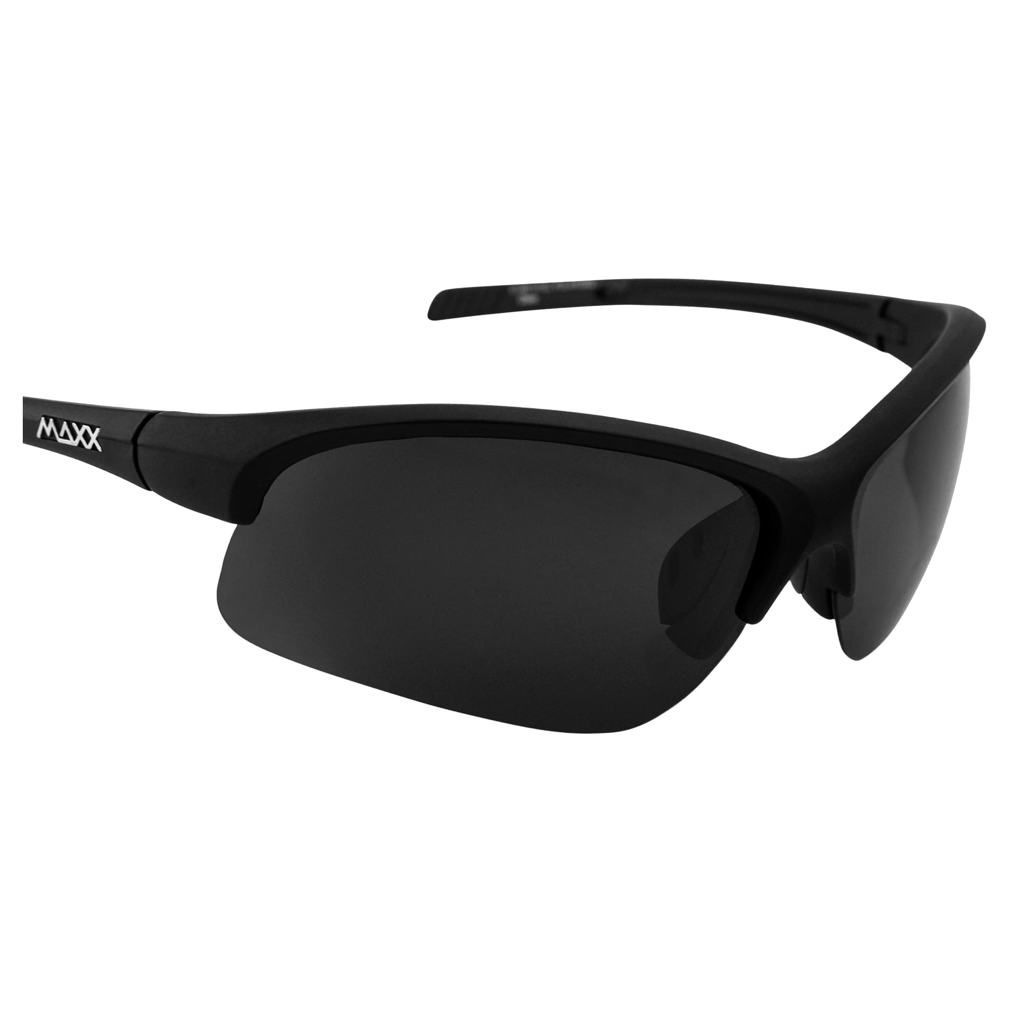 MAXX Domain Sport Golf & Cycling Sunglasses - Polarized Smoke Lens - UV Protection - Lightweight & Durable for Outdoor Sports & Driving