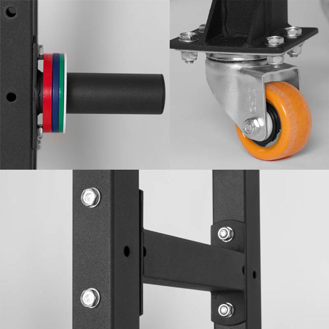 XM Fitness Crossbox Storage Racking System - Heavy Duty Gym Equipment Organizer for Home & Commercial Use | Perfect for Weight Plates, Dumbbells & Kettlebells Storage