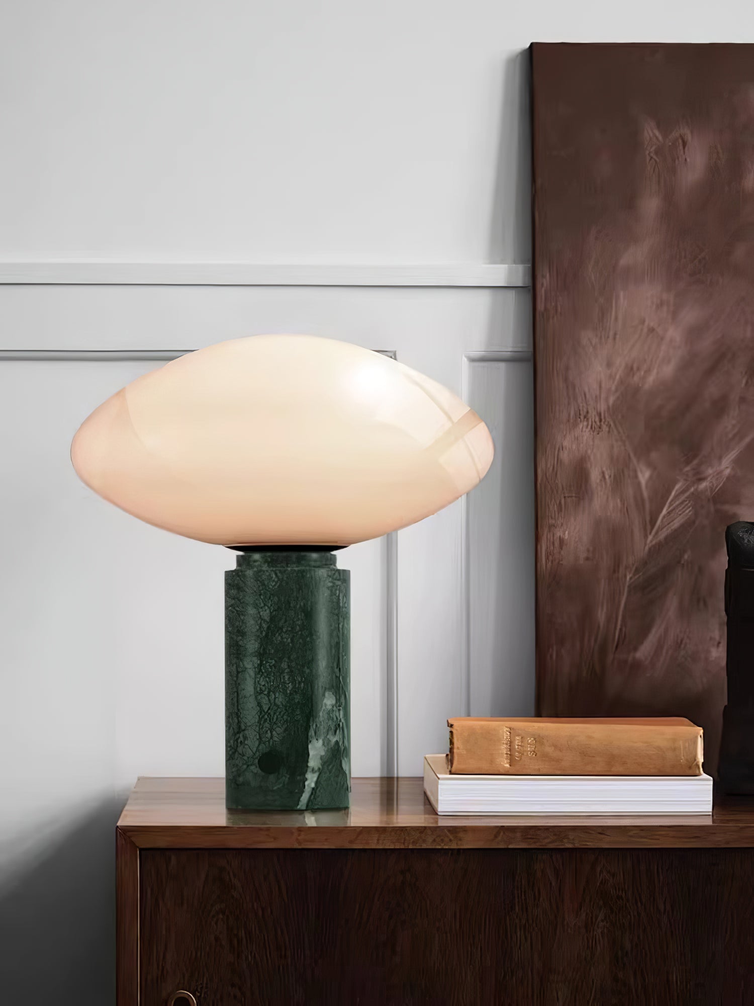 Modern Mist Table Lamp - Soft Glow LED Night Light for Bedroom, Living Room, or Office - Perfect for Reading, Relaxing, and Creating Cozy Ambiance