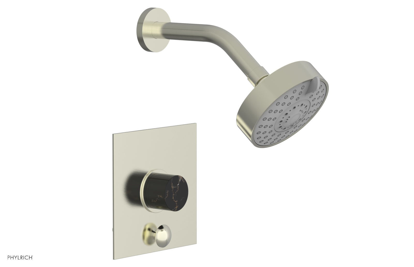 BASIC II Pressure Balance Shower and Diverter Set (Without Spout) 4 194 - Perfect for Bathroom Remodeling & Water-Saving Shower Systems