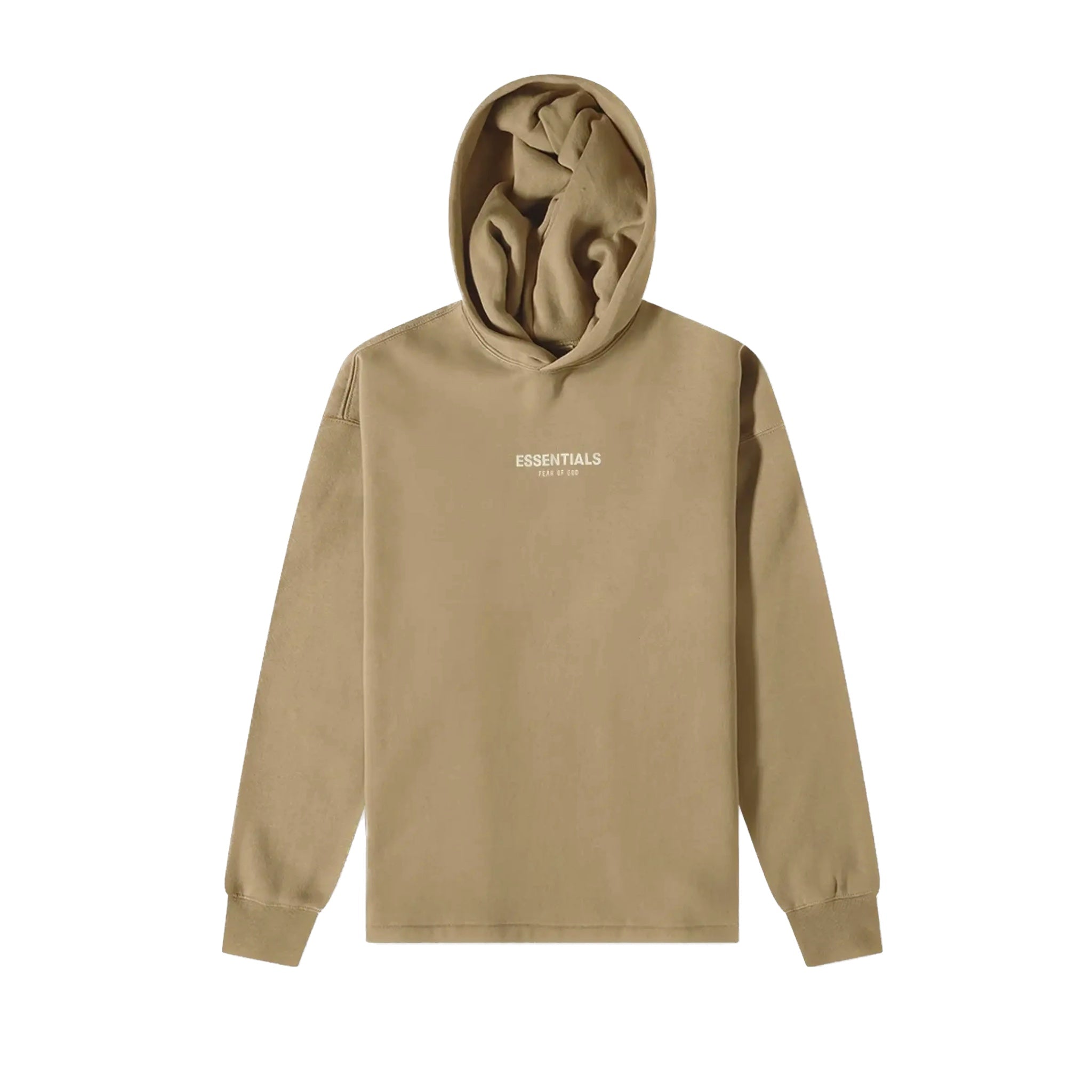 Fear of God Essentials Relaxed Fit Hoodie - Oak Color | Men's Casual Streetwear Pullover for Everyday Comfort & Style