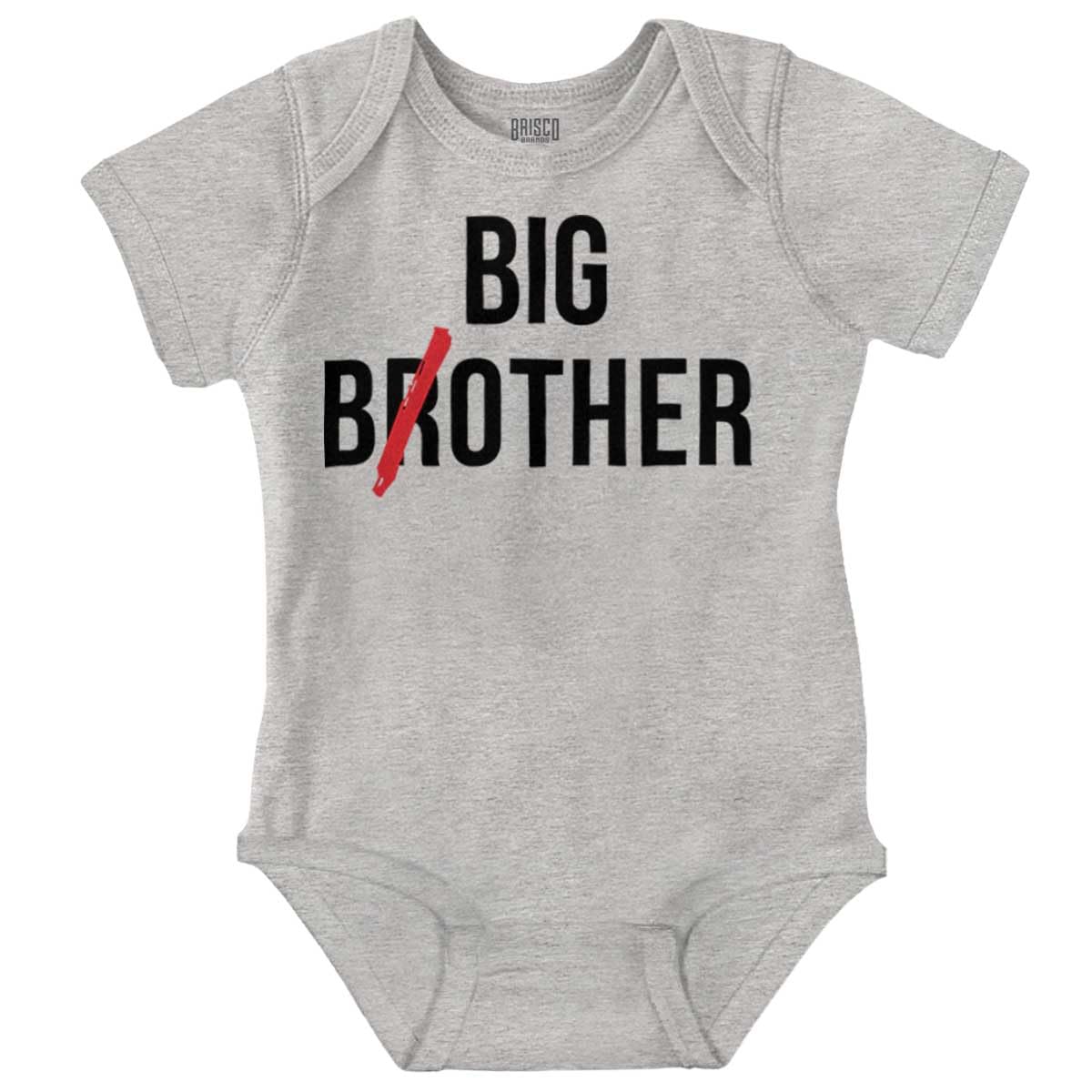 Brisco Brands Big Brother Funny Baby Bodysuit Jumper for Boys - Cute Matching Outfits for Siblings & Family Photos