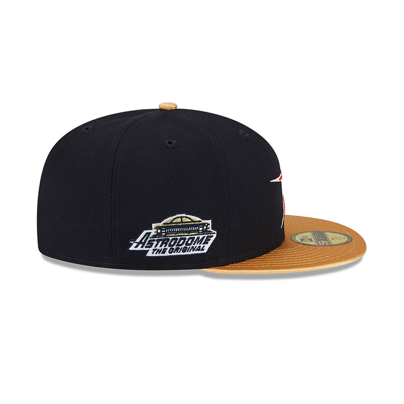 Houston Astros Astrodome Navy 59FIFTY Fitted Baseball Cap for Men - Official MLB Licensed Snapback Hat for Sports Fans & Casual Wear