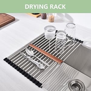 GARVEE 30 Inch Undermount Single Bowl Stainless Steel Kitchen Sink - 16 Gauge Brushed Nickel with Accessories, Easy Drain & Noise Reduction (30
