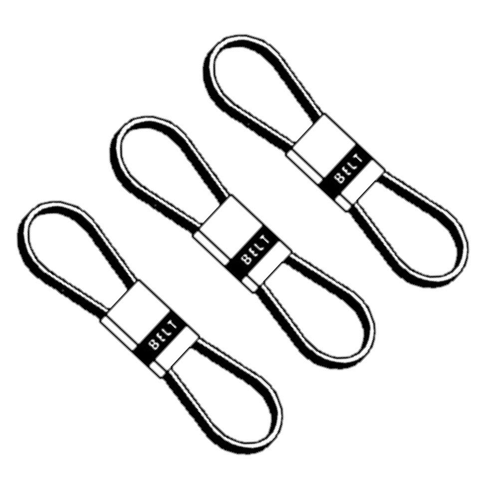 RAParts 274223 New Disc Mower Drive Belt Set of 3 - Compatible with Ford New Holland 442 452 Mowers - Durable Replacement for Hay Cutting & Farming Equipment