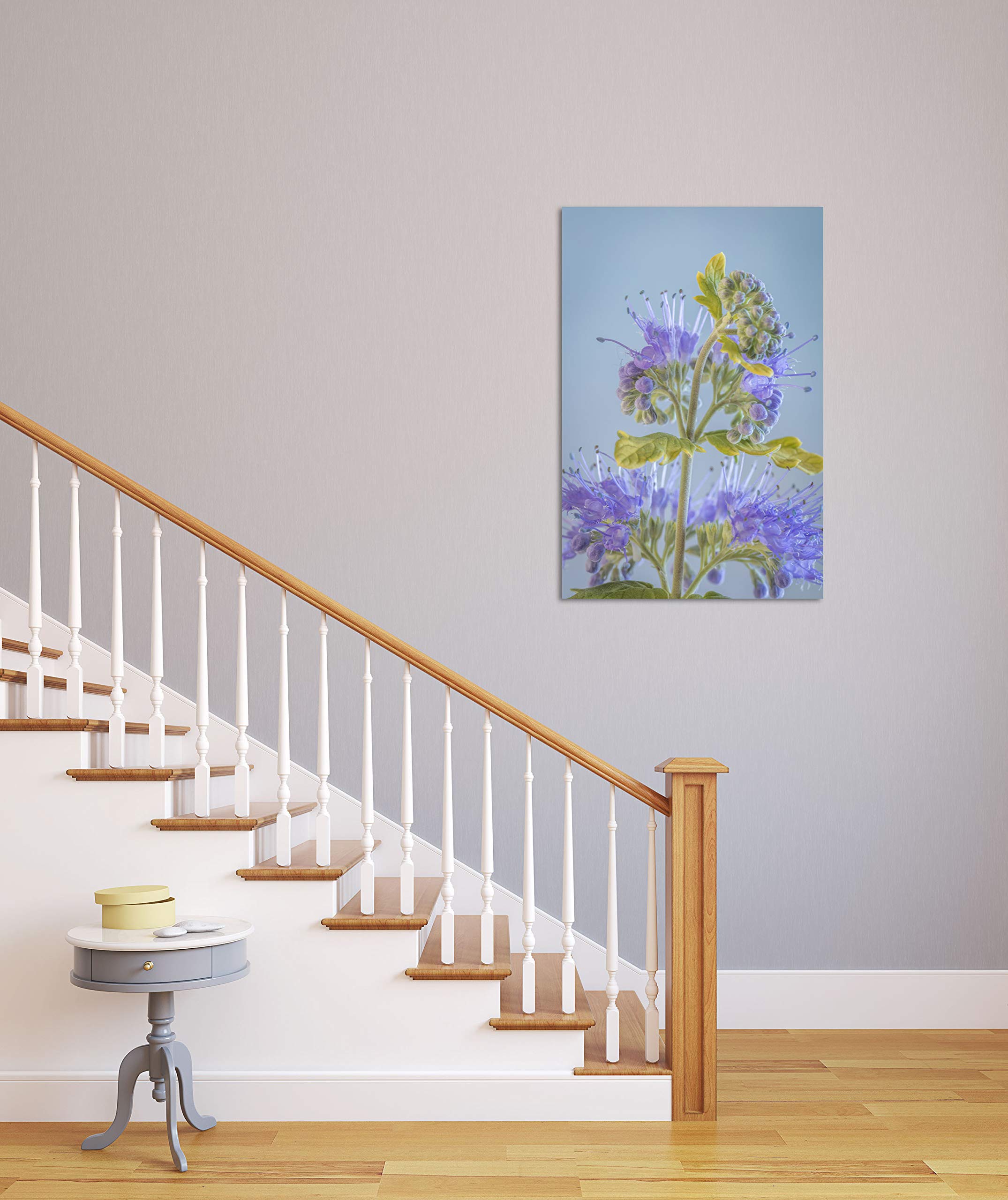 Contemporary Caryopteris V by Kathy Mahan - 24x36in Fine Art Giclee Print on Paper | Botanical Wall Decor for Living Room, Bedroom & Office